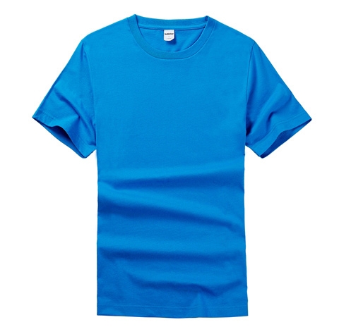 蓝色T恤衫定制